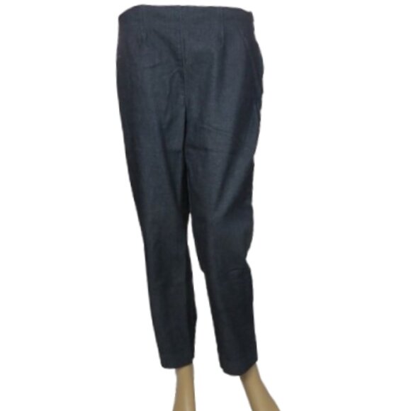 Piazza Sempione Blue Ankle Pants - Picture 1 of 7